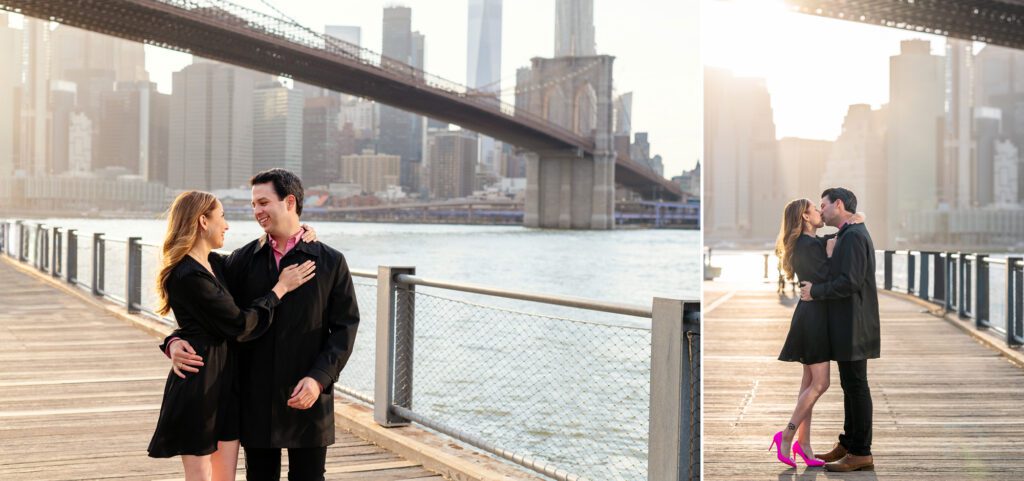Engagement Photos at Brooklyn Bridge Park 