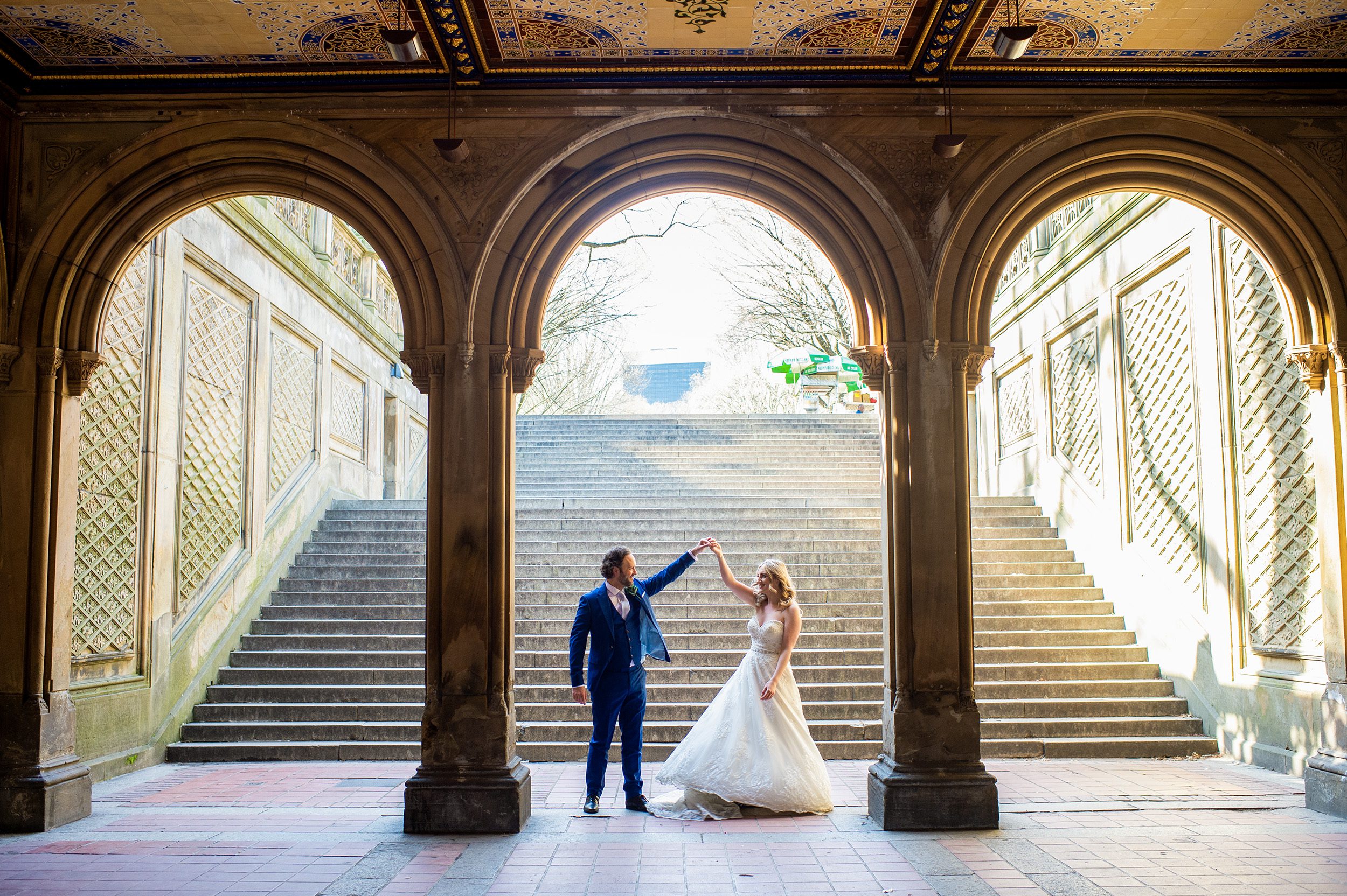 Apollo Fields  Long Island Wedding Photography Blog — Bethesda Fountain  Elopement in NYC's Central Park