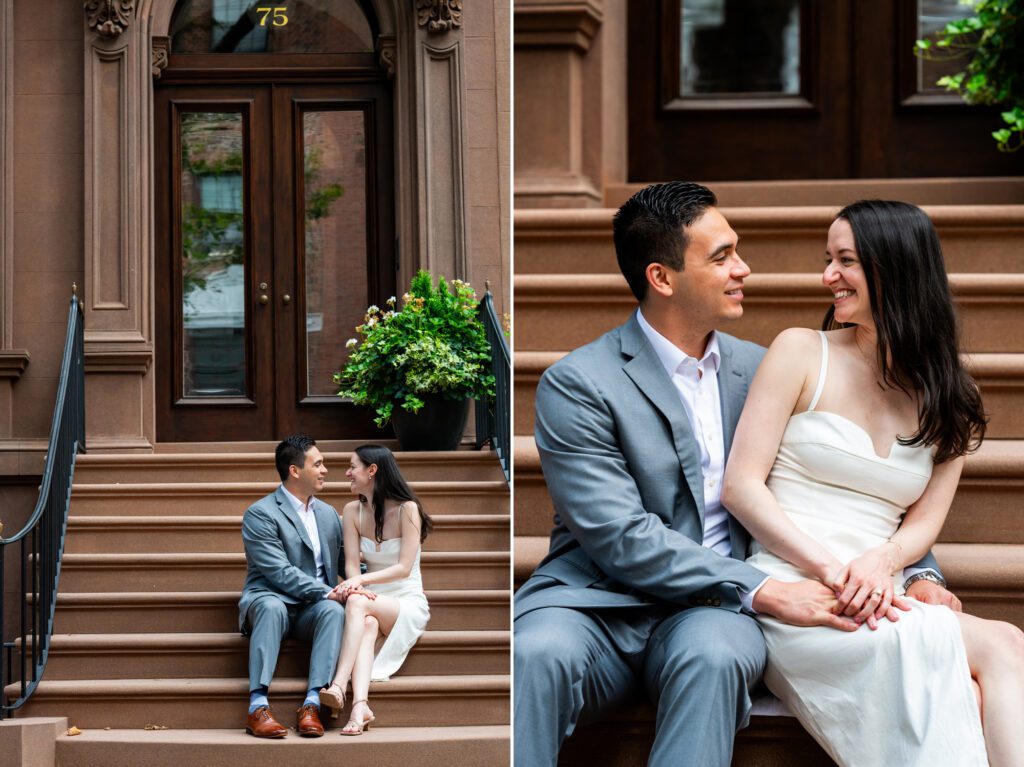 Wedding Photos on Brooklyn Stoop