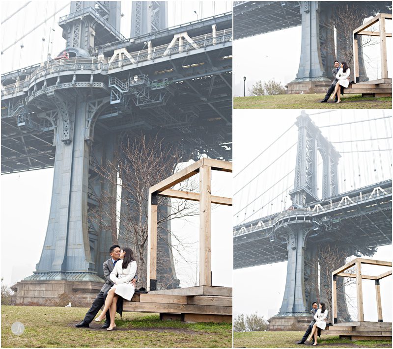Wedding Photos under Manhattan Bridge