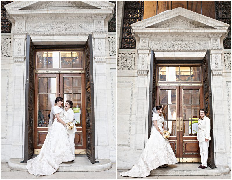 Kirsten & Kim | Elope in New York City | NY Public Library | Grand Central