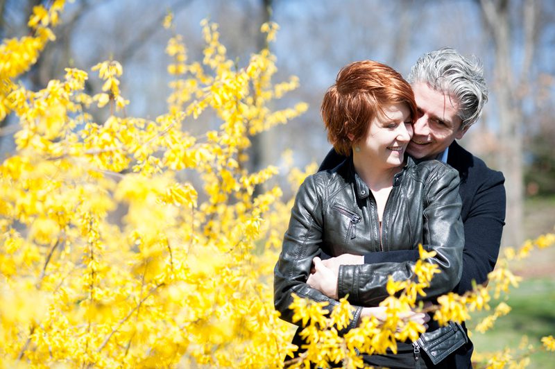 Spring Engagement at Brooklyn Botanic Garden