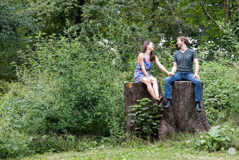 Trees Green Engagement Photos
