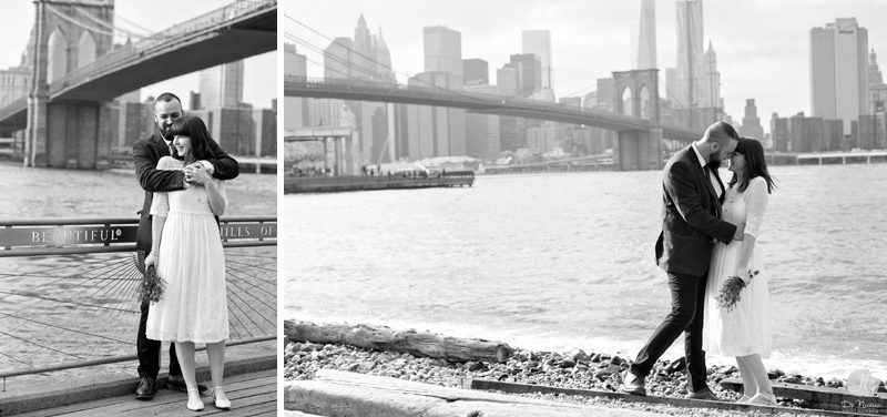 Brooklyn Bridge Park Black and White