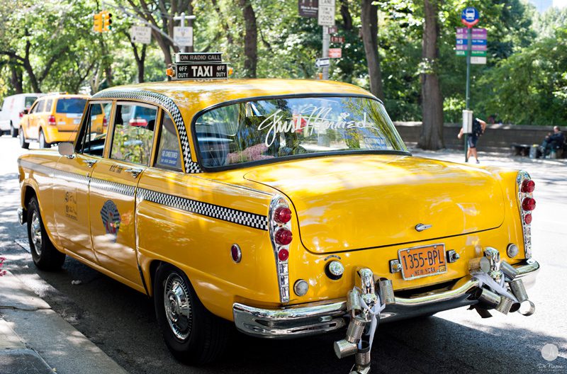 Vintage Taxi Cab Wedding