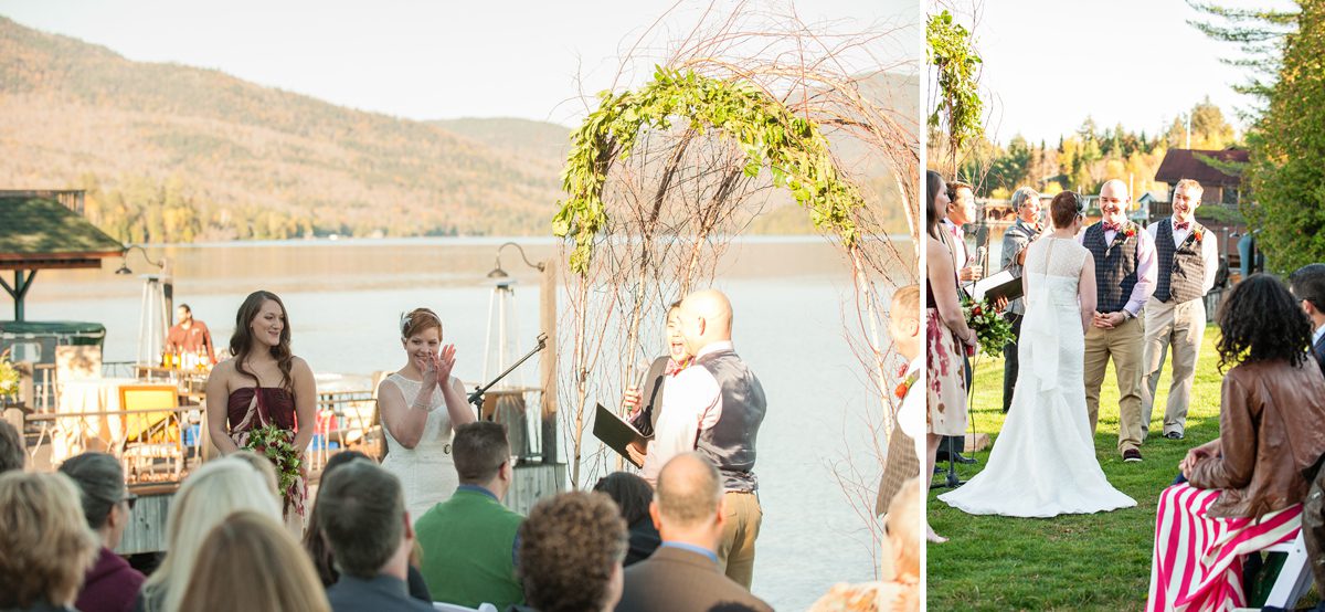 14-Wedding Ceremony Lake Placid Lodge