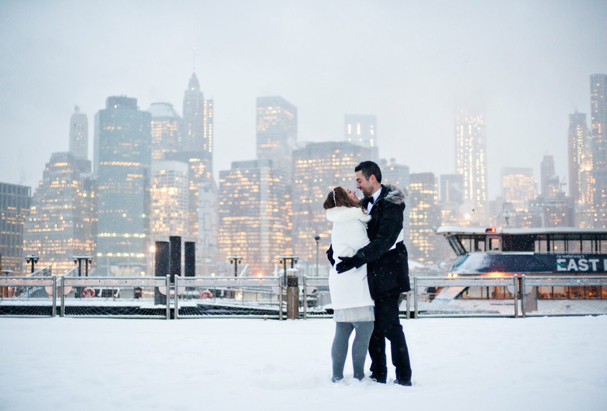 Brooklyn Bridge Park Wedding Elopement Photographer