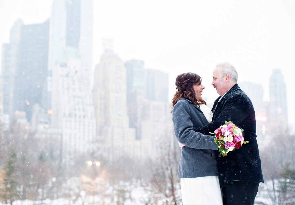 Skyline from Central Park Wedding Photos
