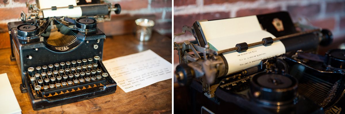 Wedding Typewriter Guestbook