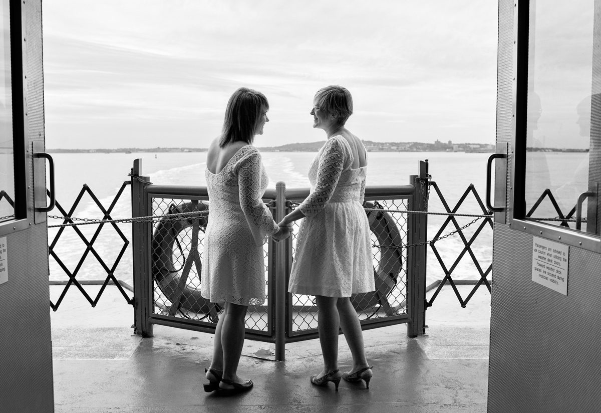 Wedding on the Staten Island Ferry