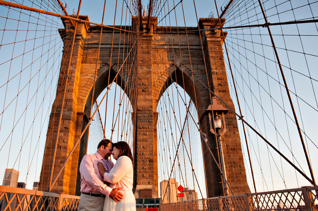 Sunrise Elopement Brooklyn Bridge