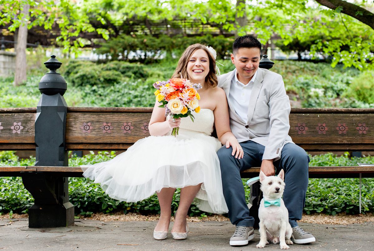Central Park Wedding with Dog