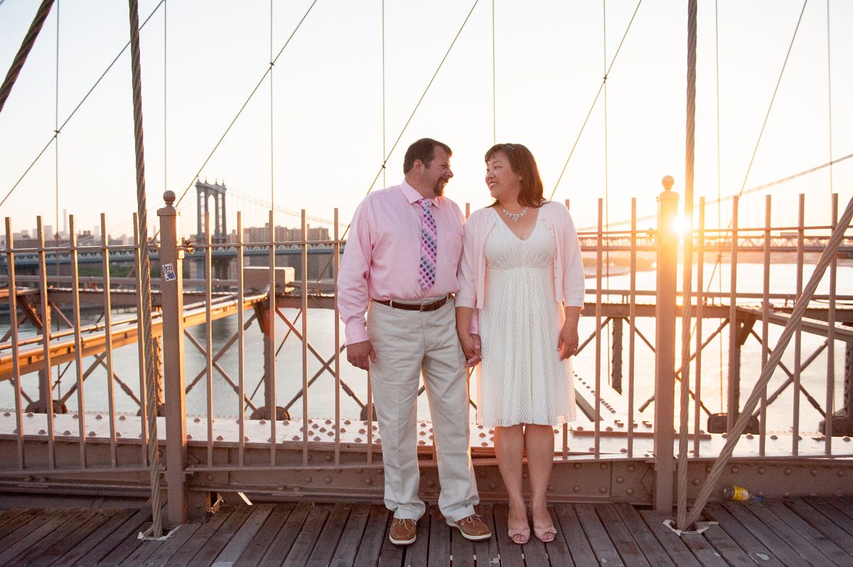 Brooklyn Bridge Sunrise Wedding