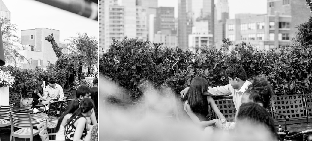 Propose on a Rooftop in Manhattan