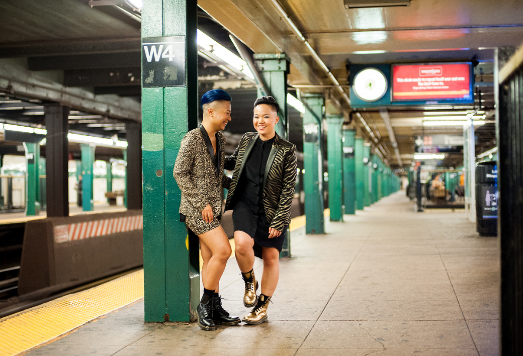 Subway Wedding Photos NYC