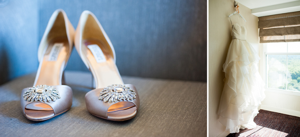 Brides Dress and Shoes