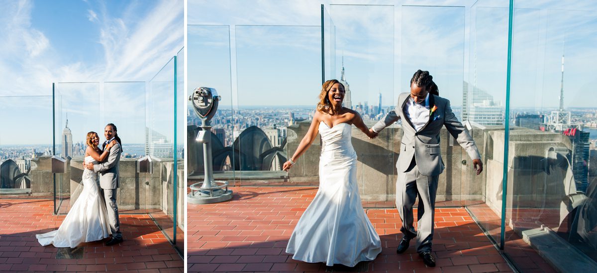 NYC Elopement Photographer Top of the Rock