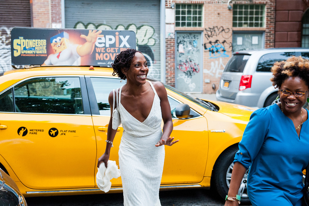 Bride with a Taxi