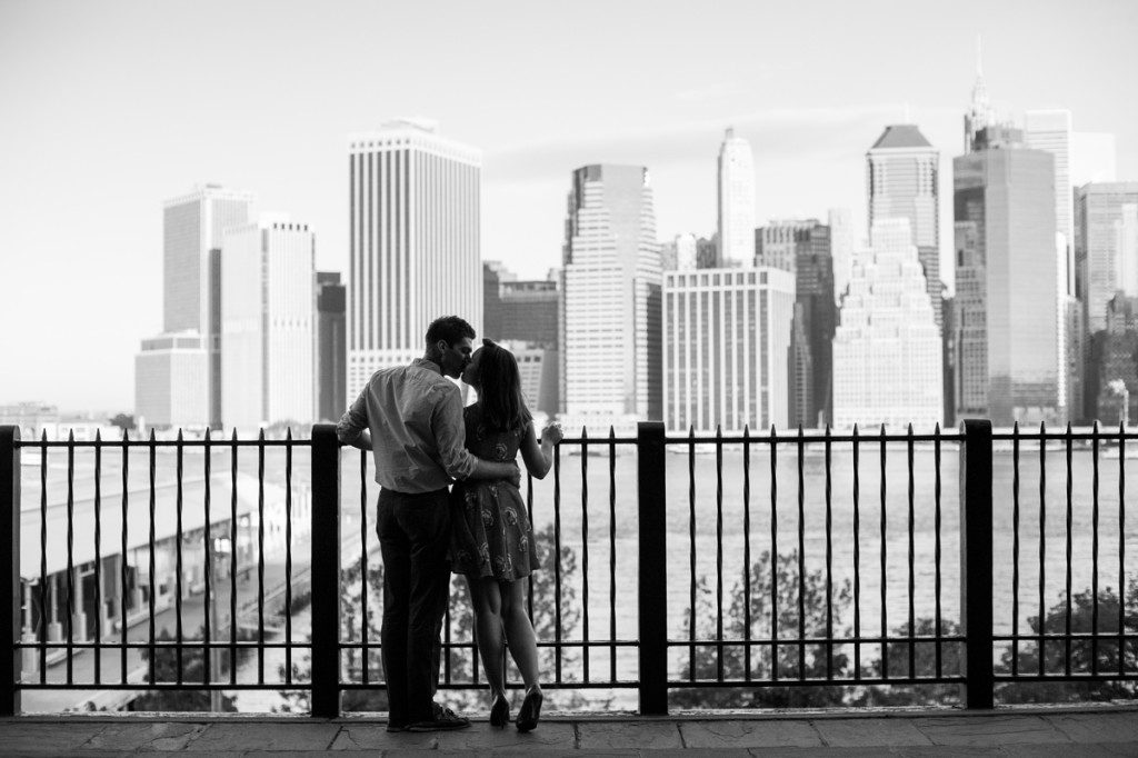 Engagement on the Brooklyn Promenade