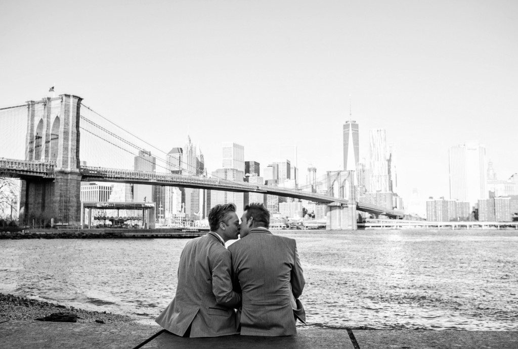 Gay Wedding Brooklyn Bridge