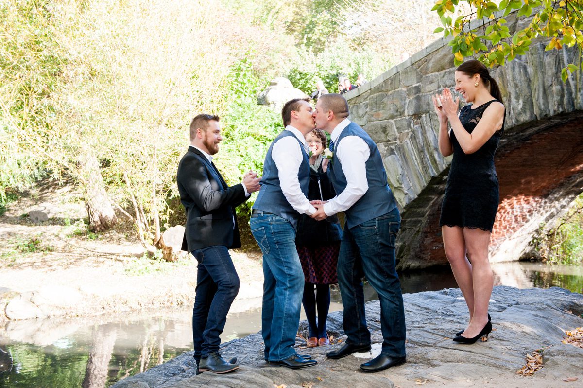 Gay Wedding at Gapstow Bridge