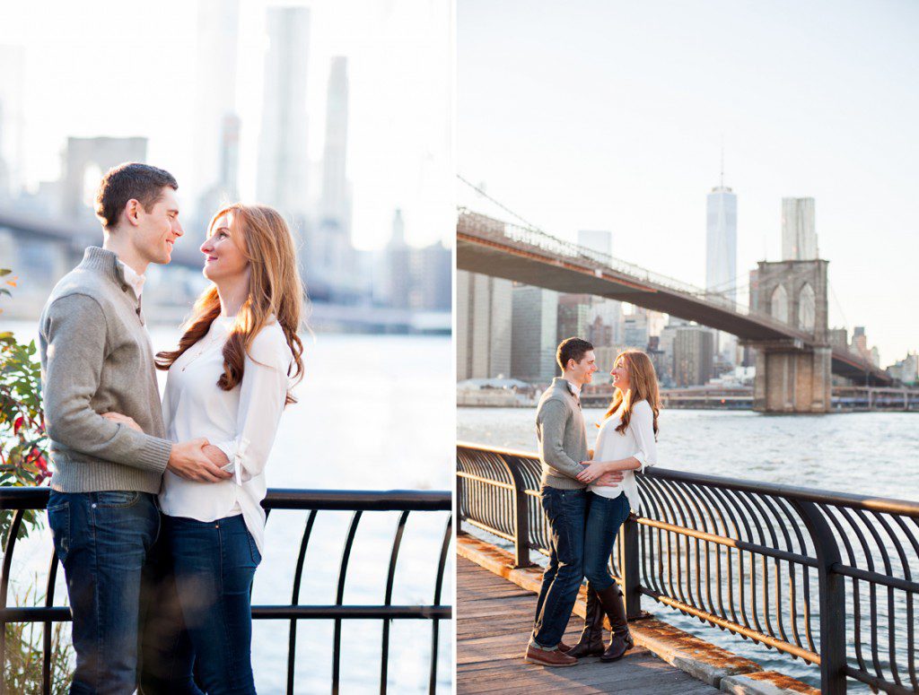 Engagement Photos with Brooklyn Bridge