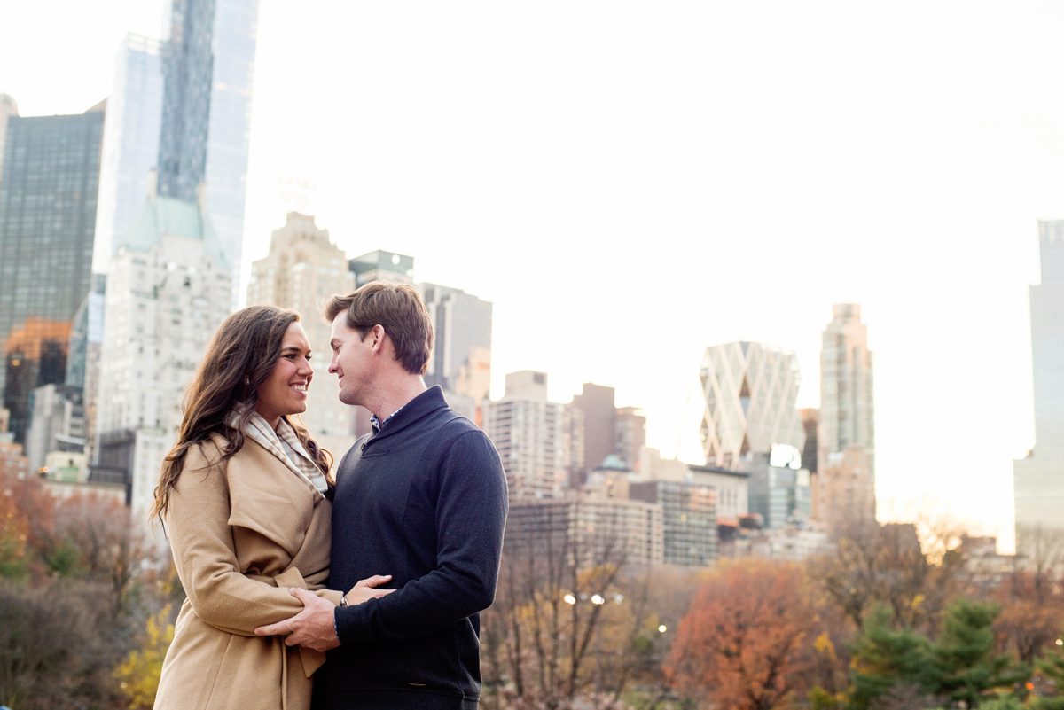 Anniversary Photos in Central Park in Fall 