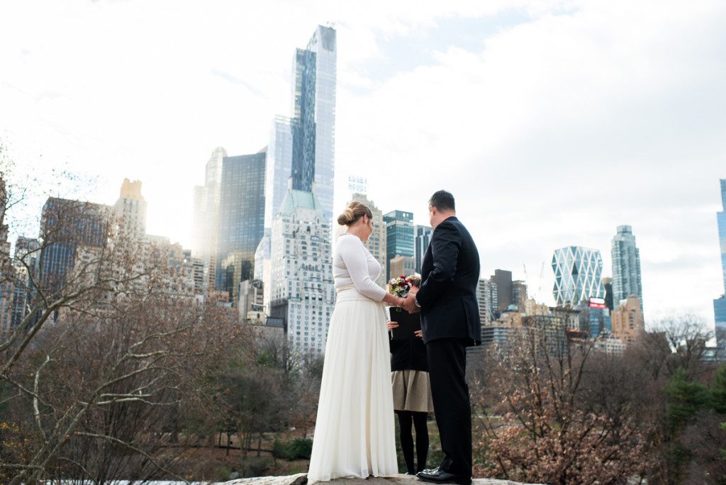Central Park Elopement With Skyline Views