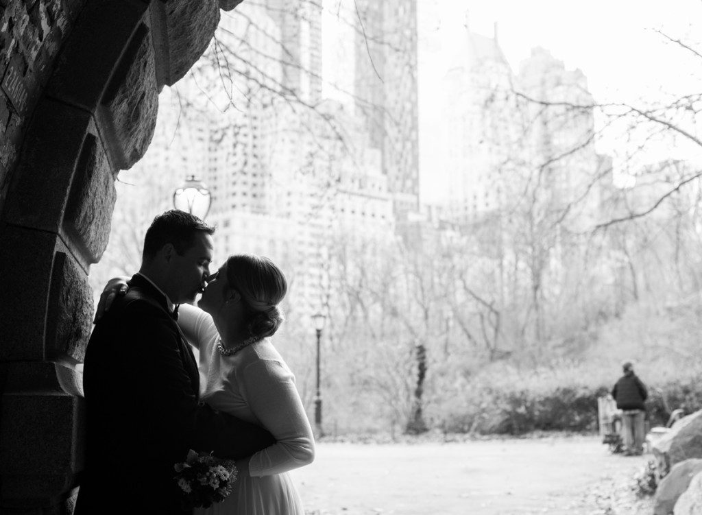 Black and White Elopement Photos