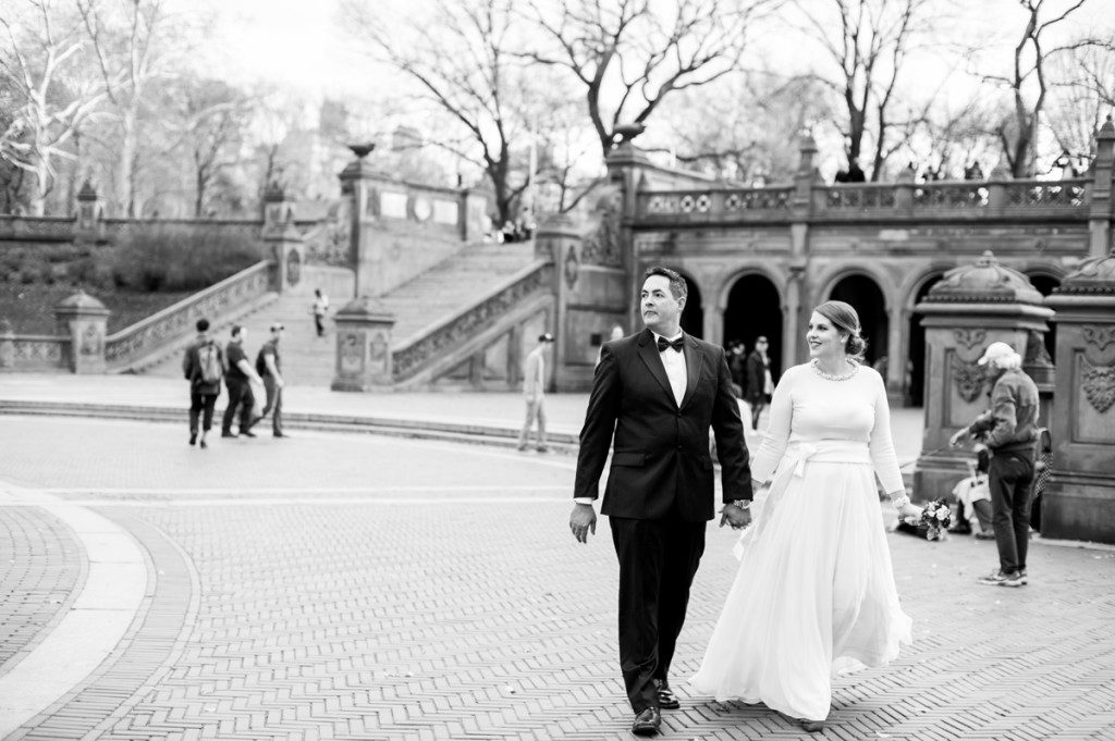 Black and White Elopement NYC