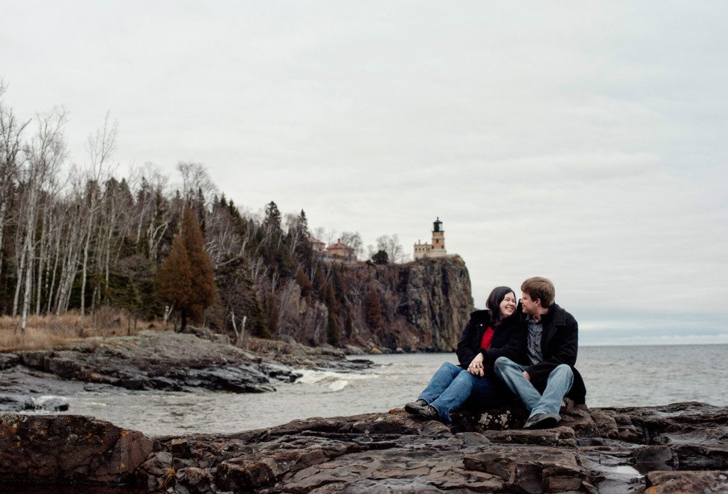 Split Rock Lighthouse Wedding Proposal 