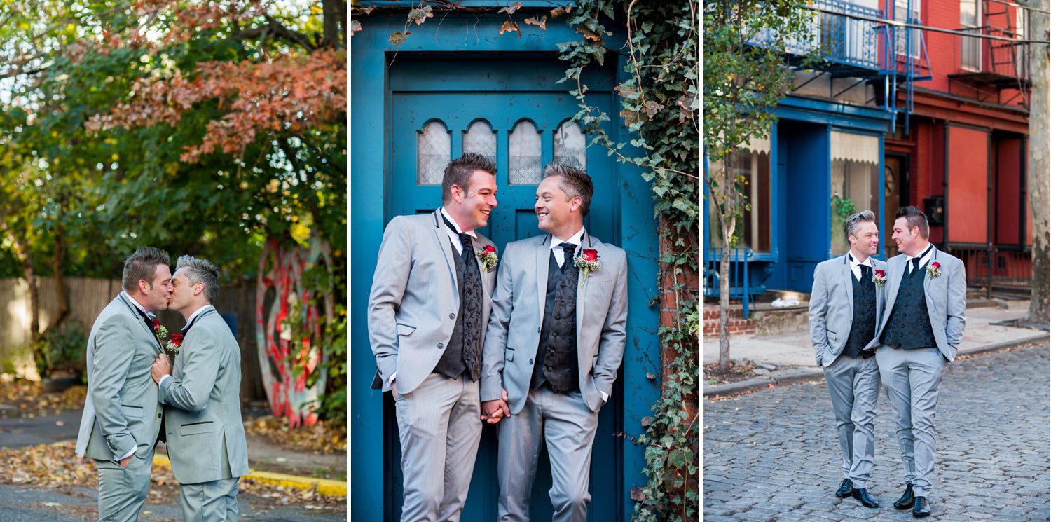 Two Grooms Handsome Wedding Photos