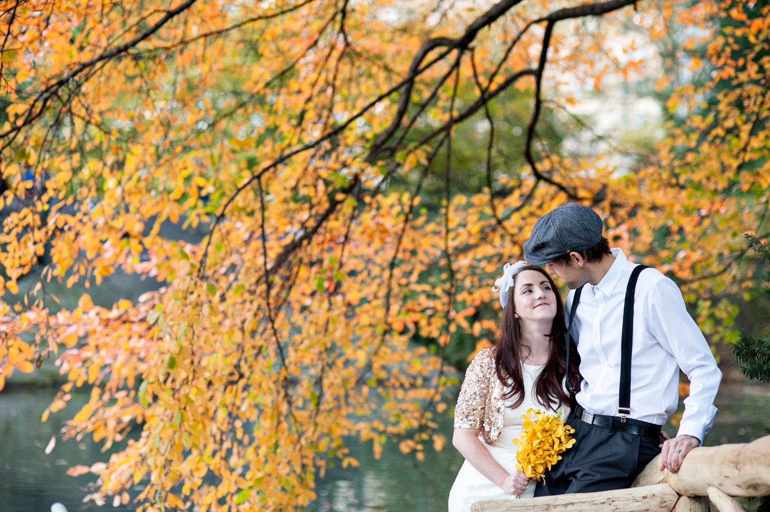 Fall Elopement in NYC