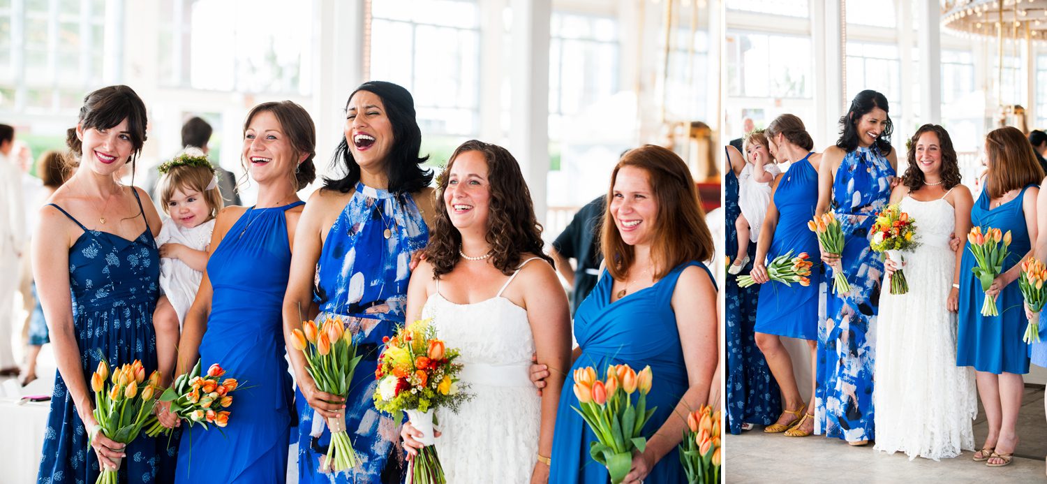 Blue Bridesmaids Dresses