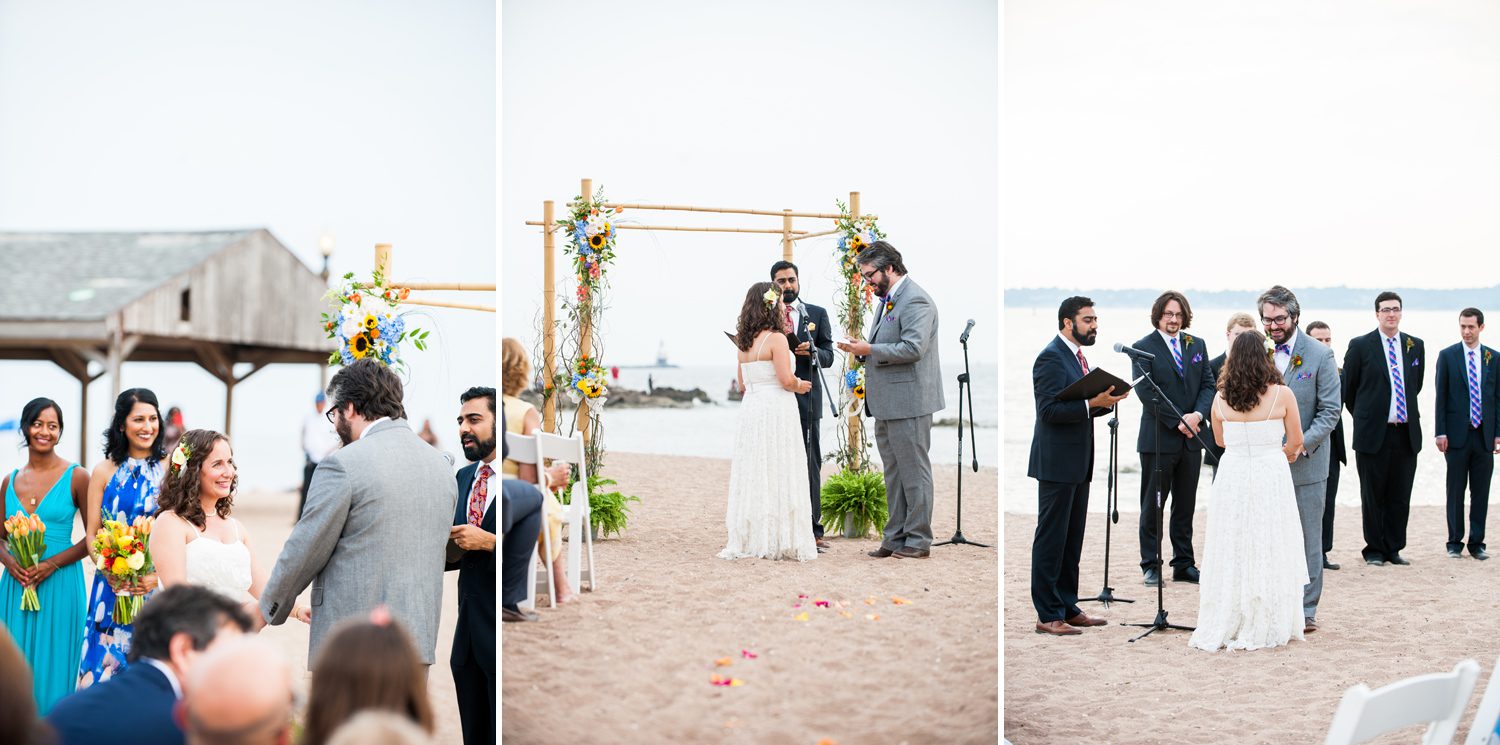 Beach Wedding Ceremony at Lighthouse Point Park