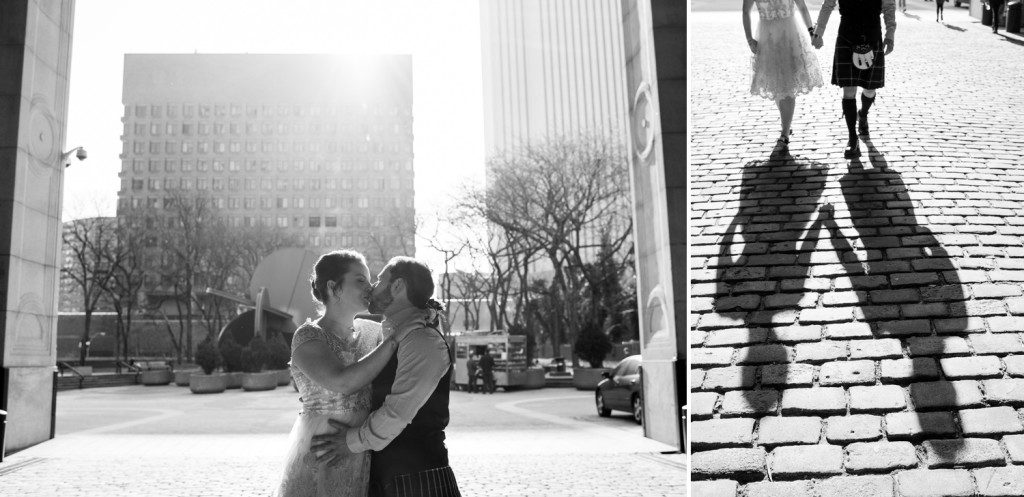 Black and White Elopement Photos