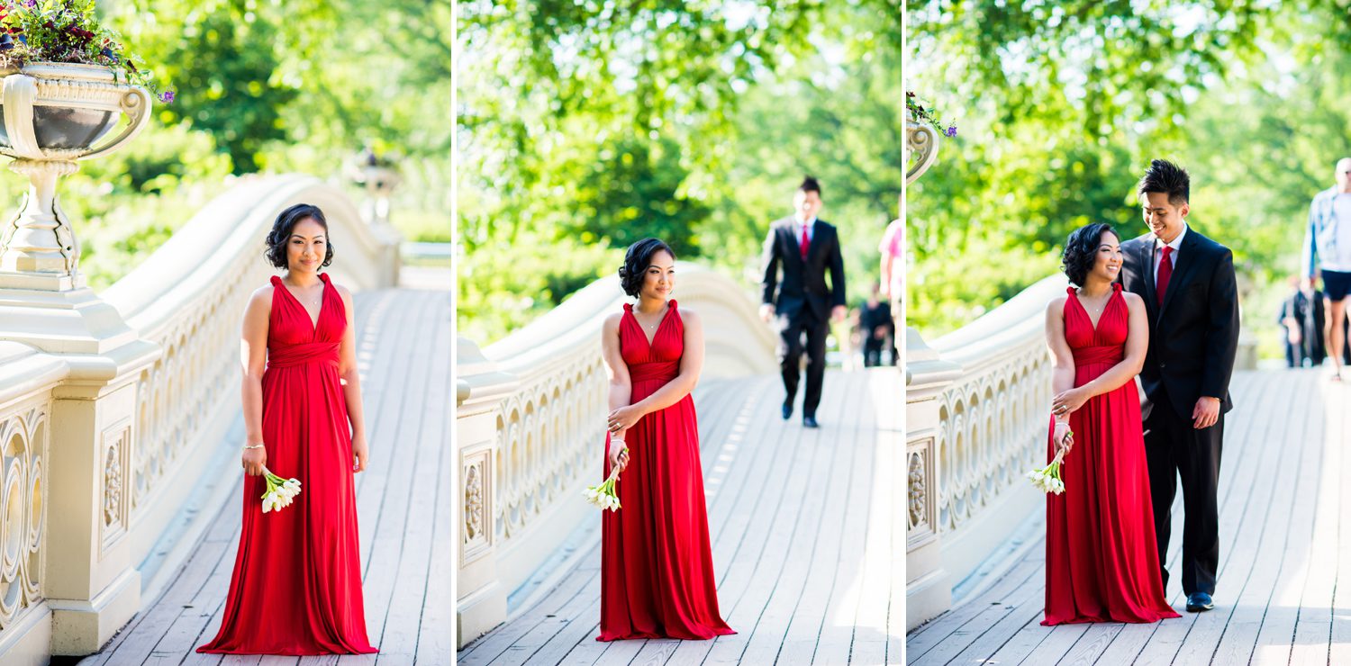 Bride in a Red Wedding Dress