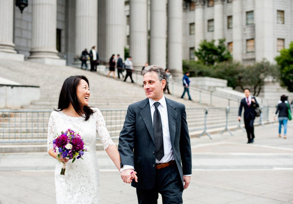 Courthouse wedding in New York City