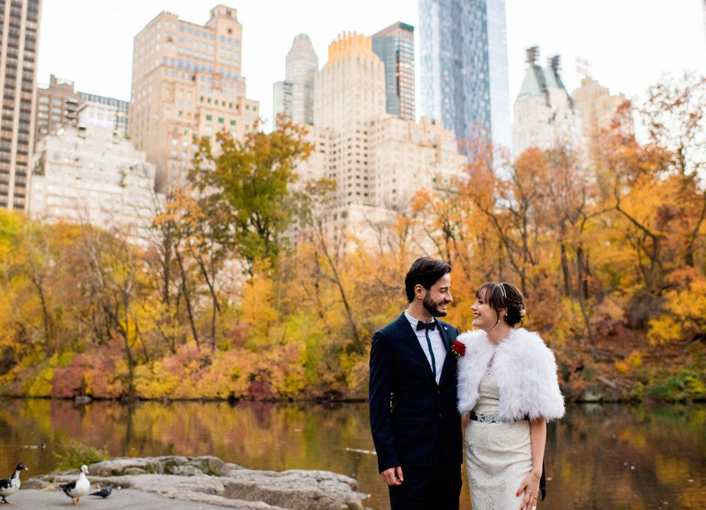 Fall Wedding in Central Park