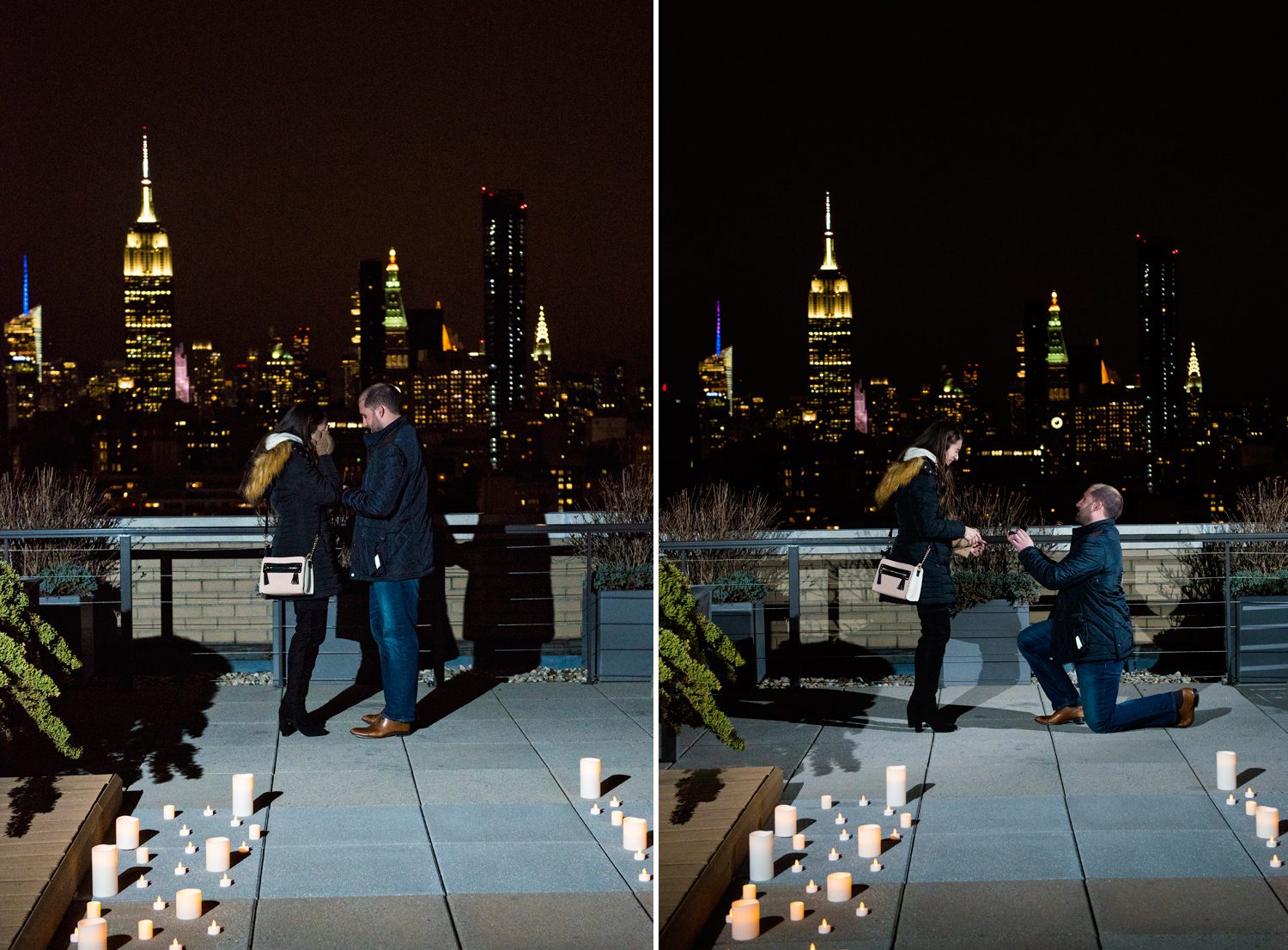 Romantic Rooftop Proposal in NYC | NY Proposal Photographer1500 x 1106