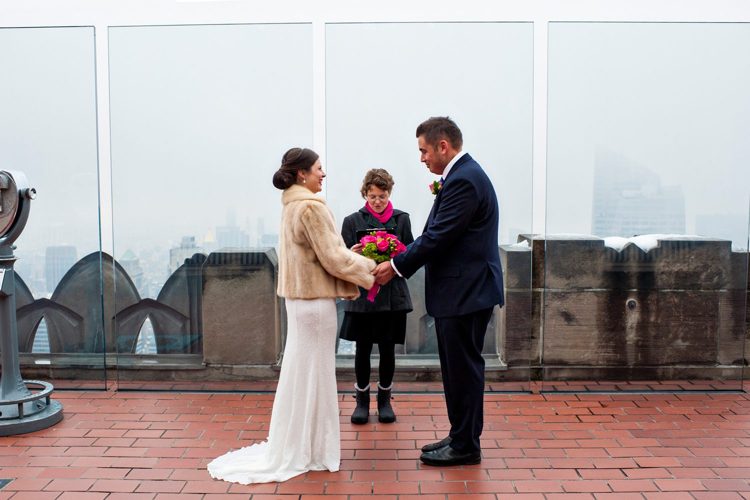 Wedding at Top of the Rock
