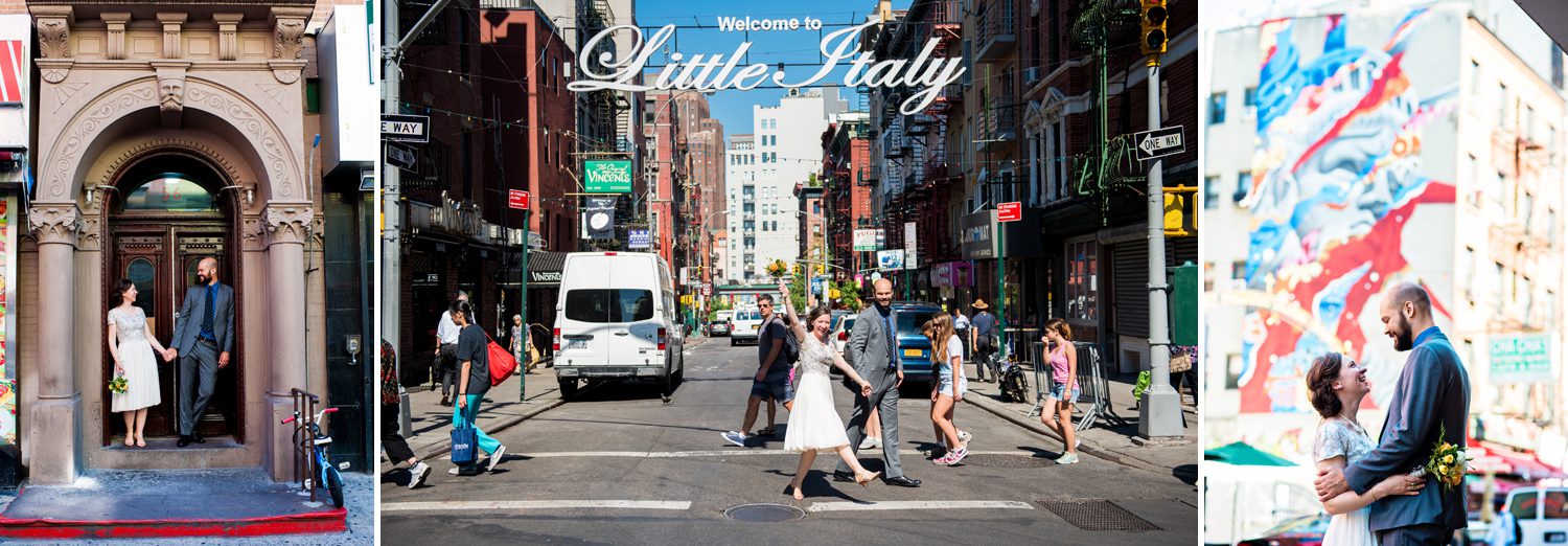 Wedding in Little Italy NYC