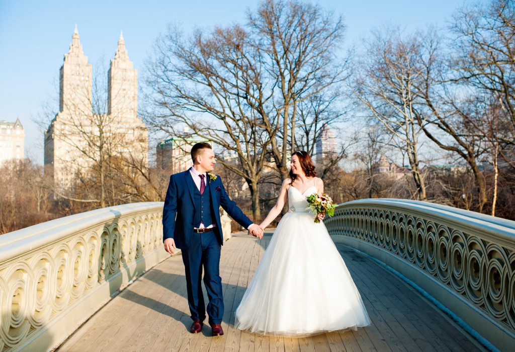 Bow Bridge Wedding Central Park 