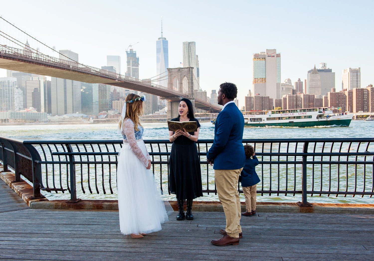 NYC Elopement Wedding at Brooklyn Bridge Park