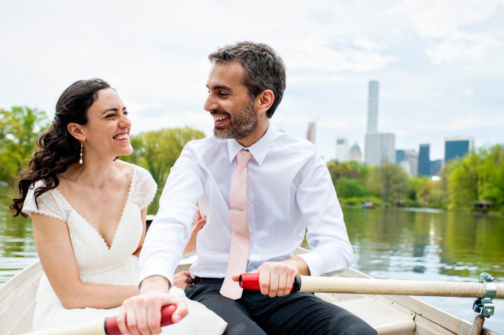 Central Park Rowboat Wedding