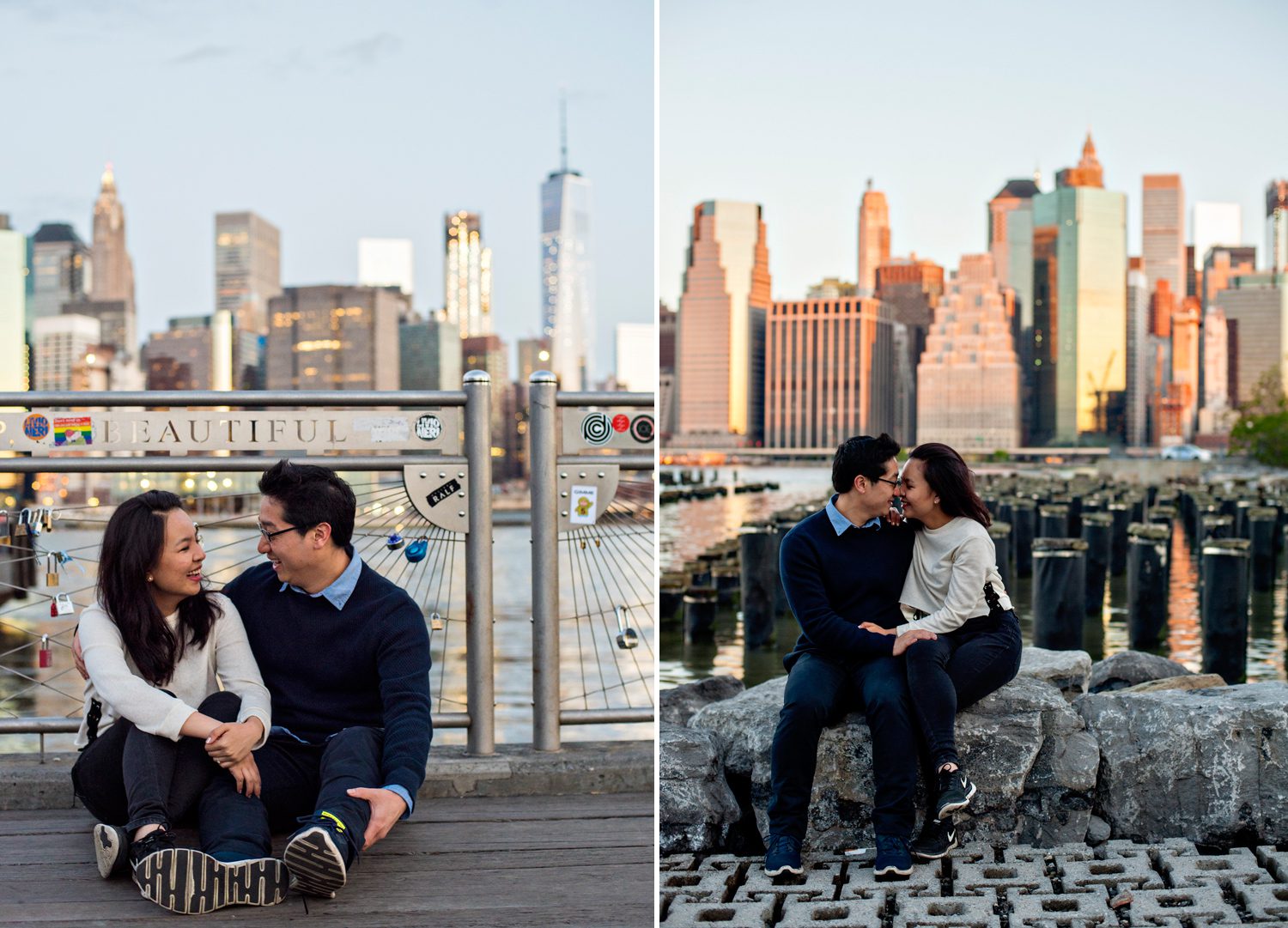 Brooklyn Bridge Park Engagement Photos