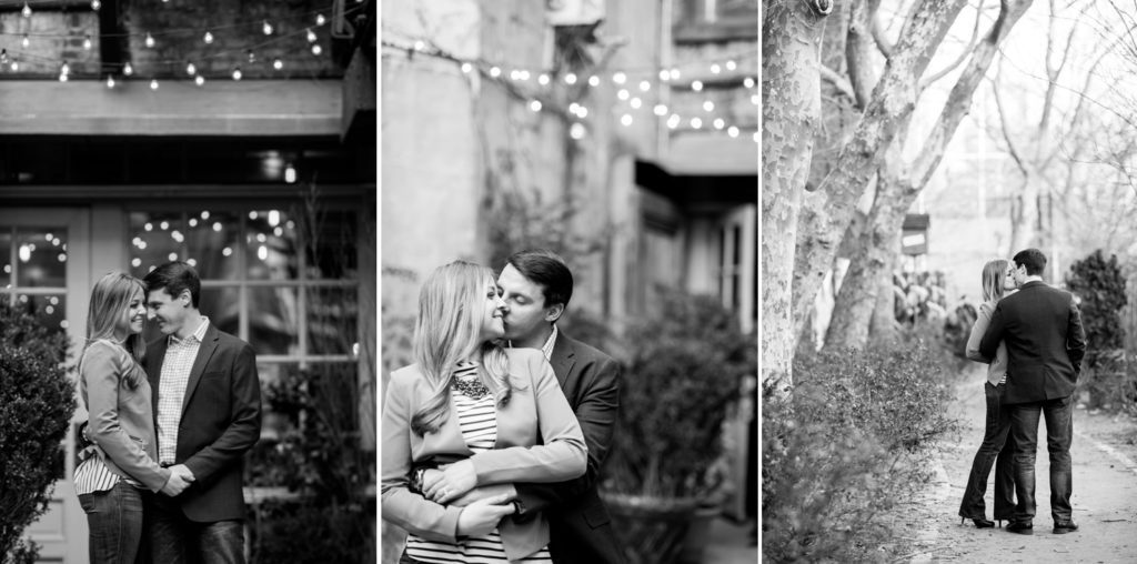 Black and White Engagement Photos NYC