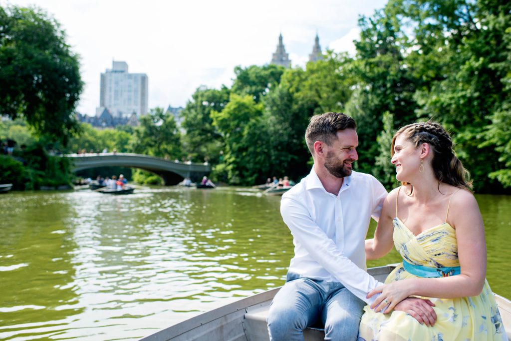Rowboat Wedding in Central Park