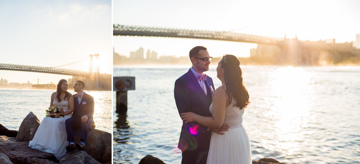 Sunset Wedding in Brooklyn 