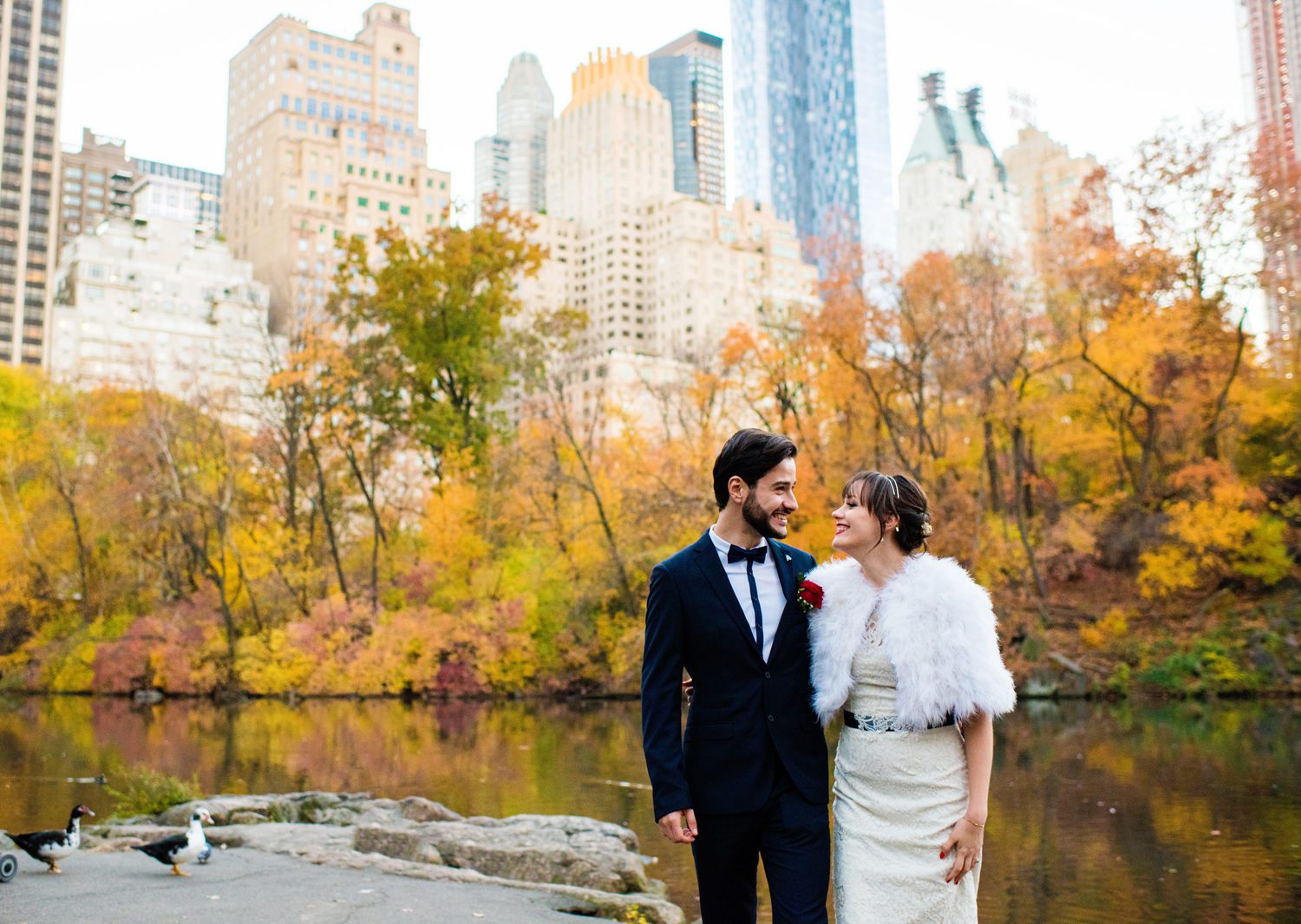 Central Park in Fall Elopement 